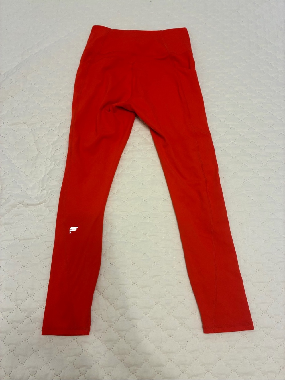 Fabletics Oasis PureLuxe High Waisted Leggings - Strawberry Red. XS. - Picture 2 of 8